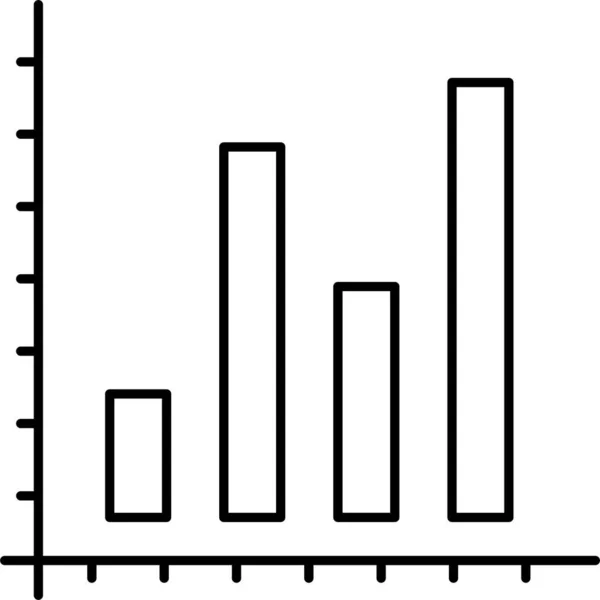 Gráfico Gráfico Gráfico Gráfico Ícone Estatística —  Vetores de Stock