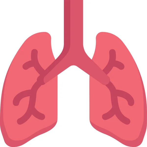 Anatomia Biologia Respiração Ícone — Vetor de Stock