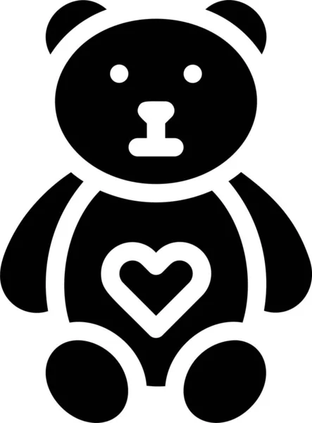 Медовый Месяц Медведя Икона Любви Категории Любовь Романтика — стоковый вектор