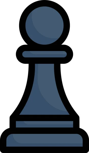 Business Chess Piece Development Icon Marketing Seo Category — 图库矢量图片