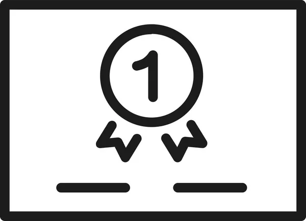 Business Growth Leader Icon Outline Style — Stock vektor