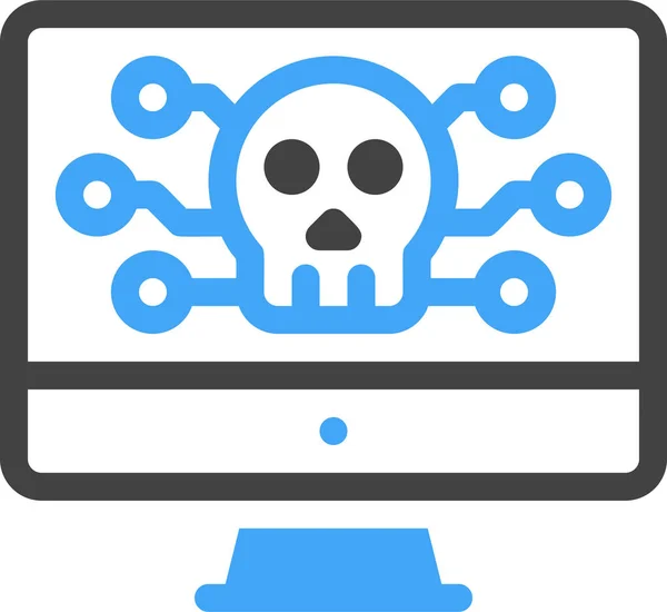 Cyber Sicherheit Online Sicherheitstechnologie Symbol — Stockvektor