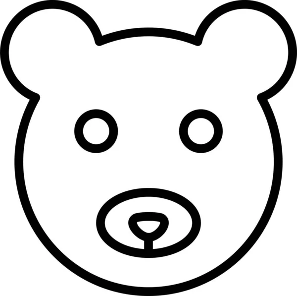 Bear Kids Teddy Icon — 图库矢量图片