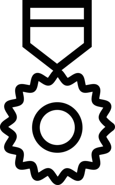 颁授徽章品质标志纲要风格 — 图库矢量图片