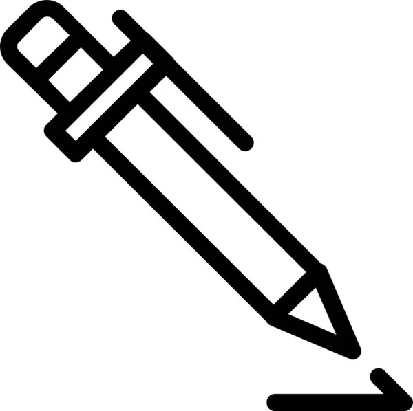 Upravit Ikonu Znaku Inkoustu Stylem Osnovy — Stockový vektor