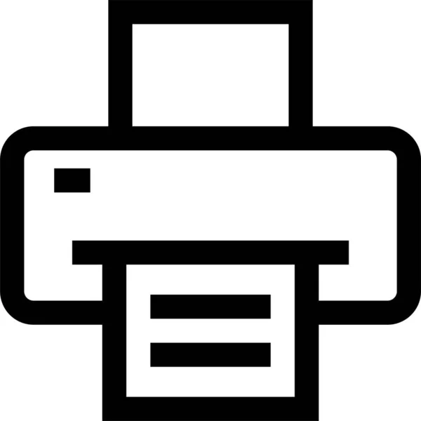 Dispositivo Fotocopia Icono Impresión — Vector de stock
