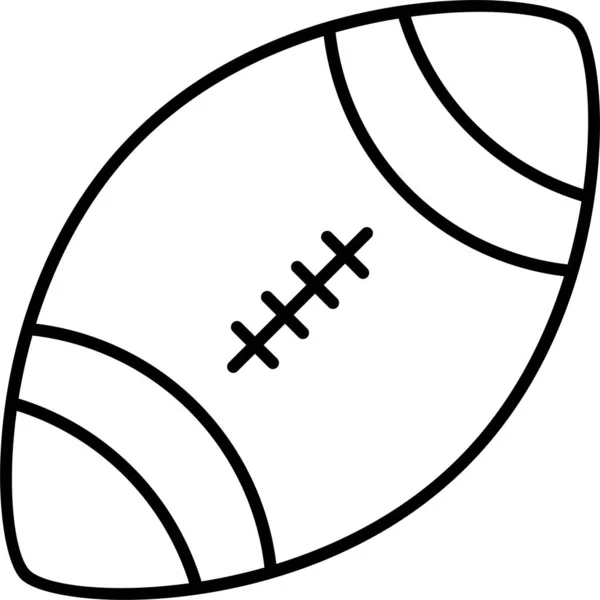 Icône Jeu Balle Rugby — Image vectorielle