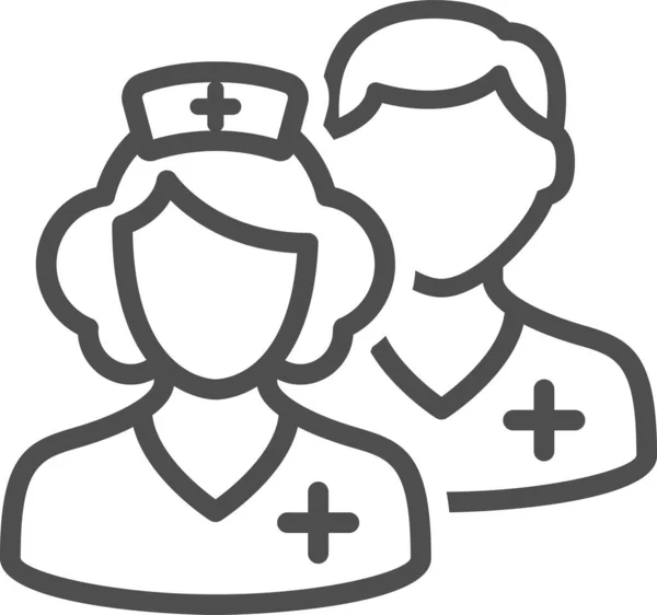 Nurse Nursing Staff Male Nurse Icon — Stock Vector