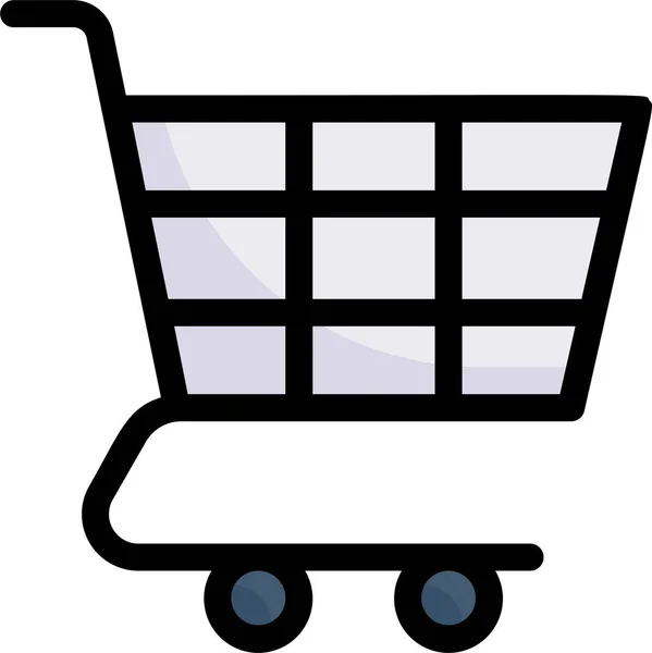 Basket Online Shopping Shopping Cart Icon — Stock Vector