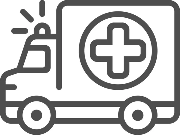 Krankenwagen Gesundheitswesen Gesundheit Fitness Ikone Der Kategorie Krankenhäuser Gesundheitswesen — Stockvektor