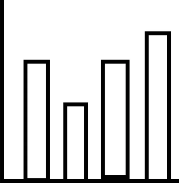 Analyse Business Monitor Symbol Umriss Stil — Stockvektor