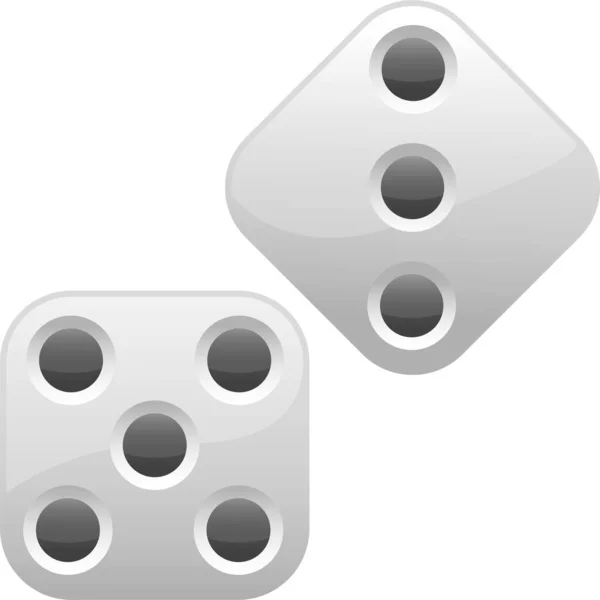 Vadslagning Kasino Ikon Spel Spel Kategori — Stock vektor