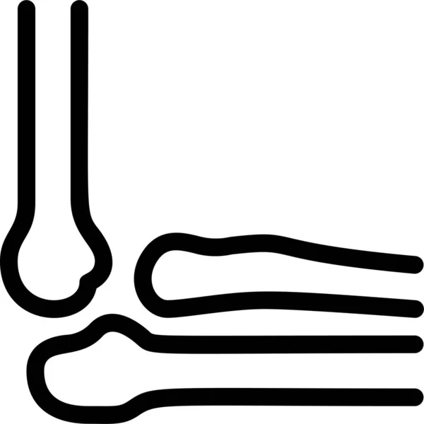 解剖学臂生物图标 — 图库矢量图片