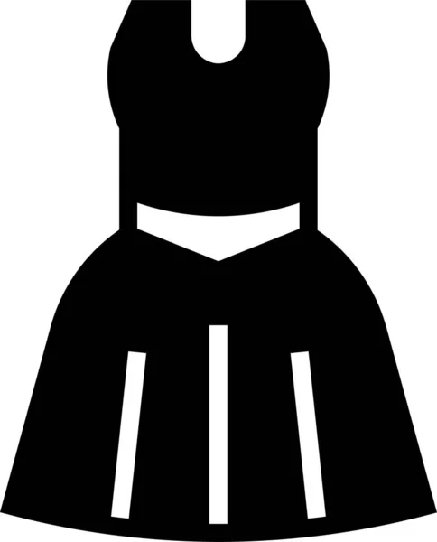 Clothes Dress Commerce Icon Solid Style — 图库矢量图片