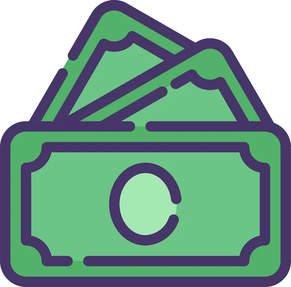 Icono Negocio Banca Contable Estilo Esquema Lleno — Vector de stock