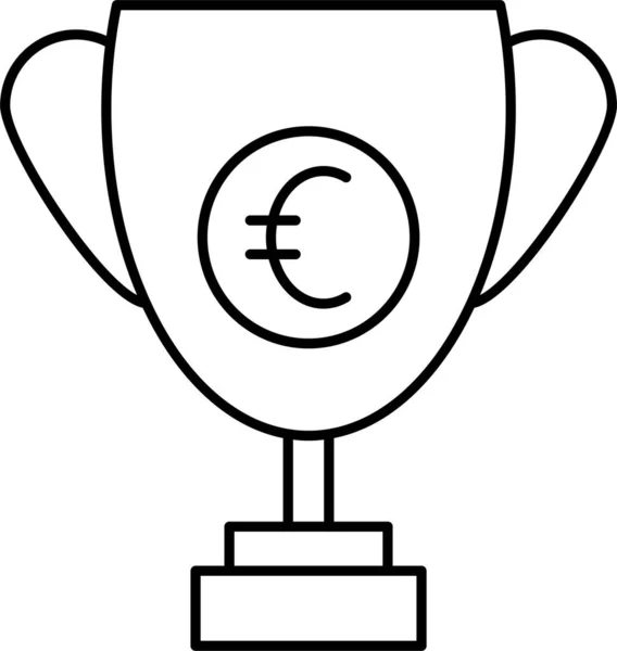 Succès Objectif Victoire Icône — Image vectorielle