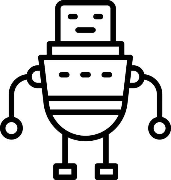 Otomatik Robot Bilim Simgesi — Stok Vektör