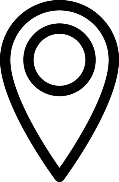 Gps Locatie Kaart Pictogram — Stockvector