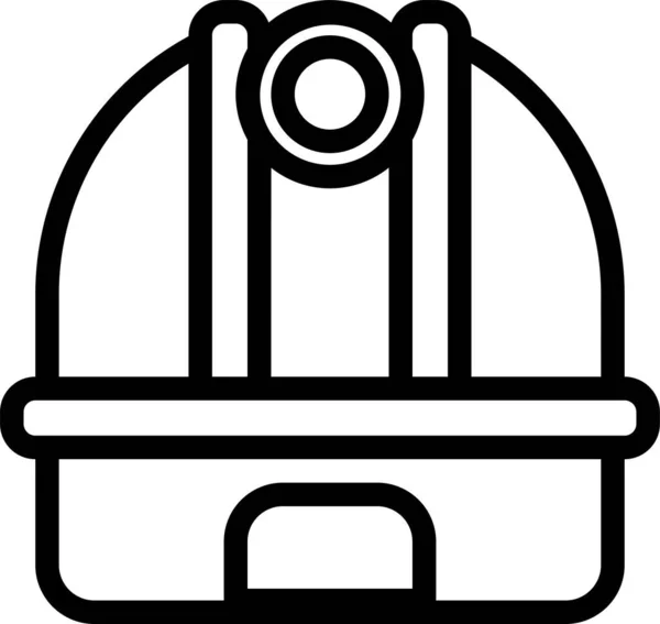 Adventure Astronomy Building Icon Outline Style — 图库矢量图片