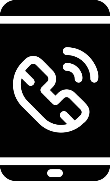 Netwerkcommunicatie Telefoon Pictogram — Stockvector