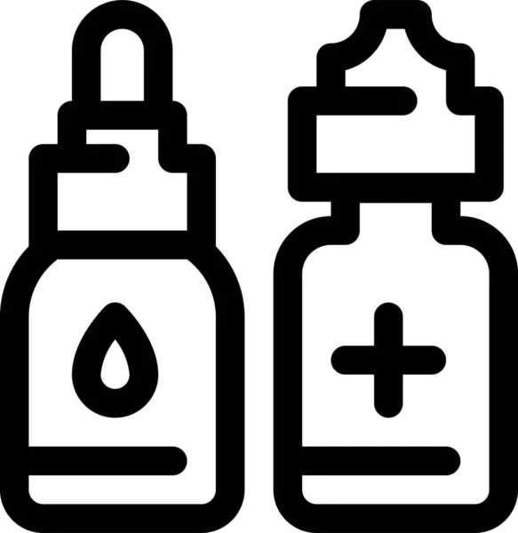Eyedropper Healthy Liquid Icon Outline Style — 图库矢量图片