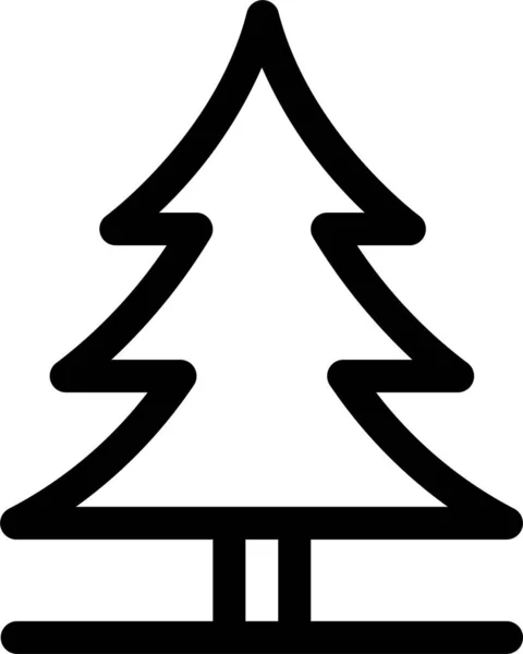 Autumn Fir Icon — 스톡 벡터