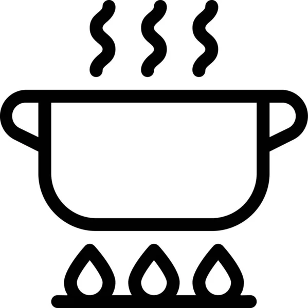 Activities Cooking Cooking Pot Icon — Stock Vector