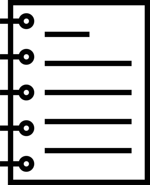 Merkzettelseite Dokument Symbol — Stockvektor