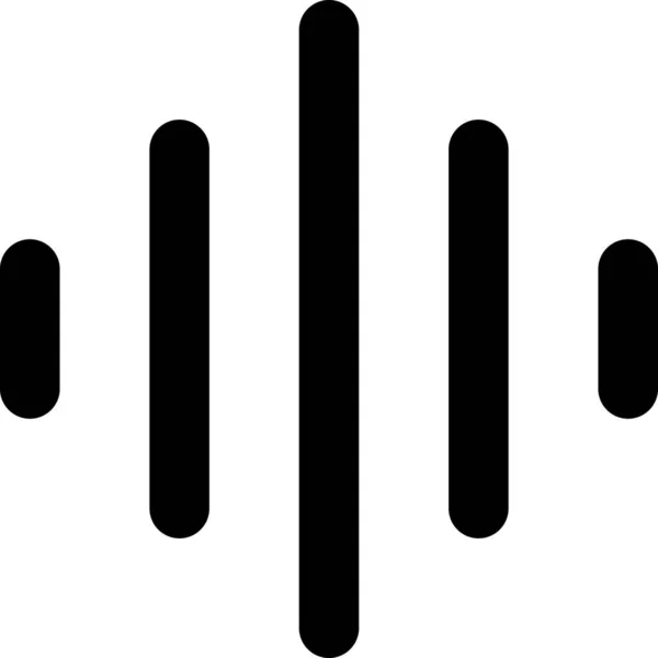 멀티미디어 사운드 오디오 아이콘 — 스톡 벡터