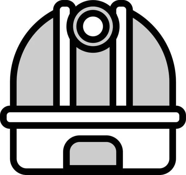 Иконка Построения Приключений Стиле Заполненного Контура — стоковый вектор