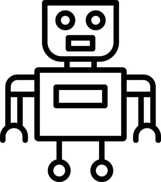 Robot Tudomány Automatika Ikon — Stock Vector