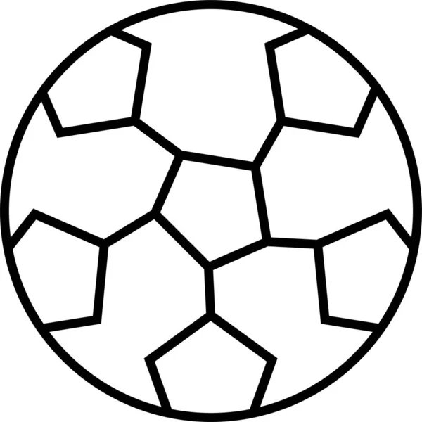 Икона Футбольного Поля Стиле Абриджа — стоковый вектор
