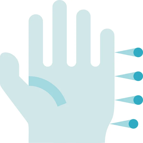 Alternativmedizin Hand Akupunkturnadeln Symbol — Stockvektor