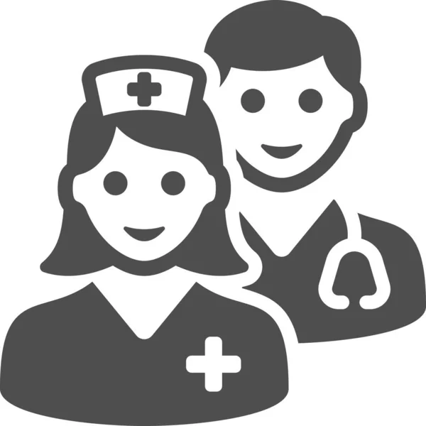 Nurse Doctor Icon Icon — 图库矢量图片