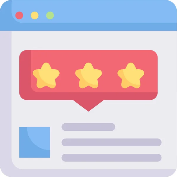 互联网营销评论评级明星图标 — 图库矢量图片