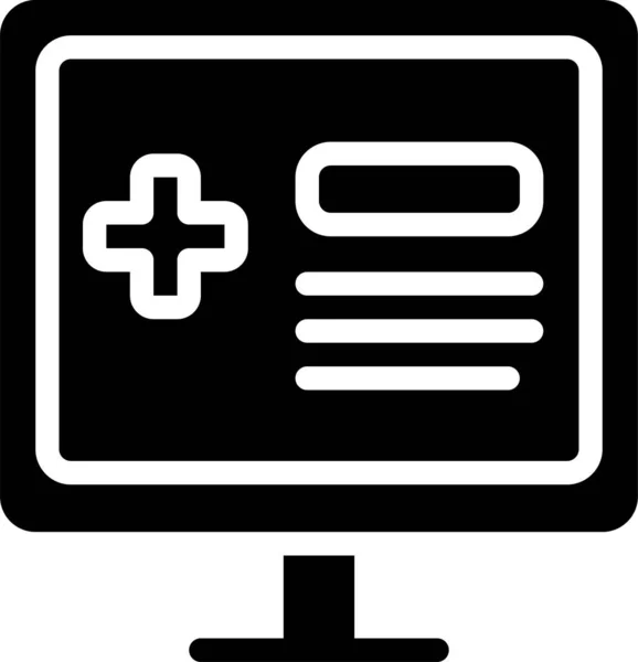 Administración Icono Digital Ordenador Categoría Aparatos Electrónicos — Vector de stock