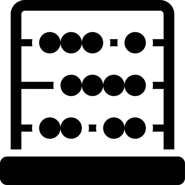 Abacus Berechnung Bildungsikone Der Kategorie Bildung Schule Lernen — Stockvektor