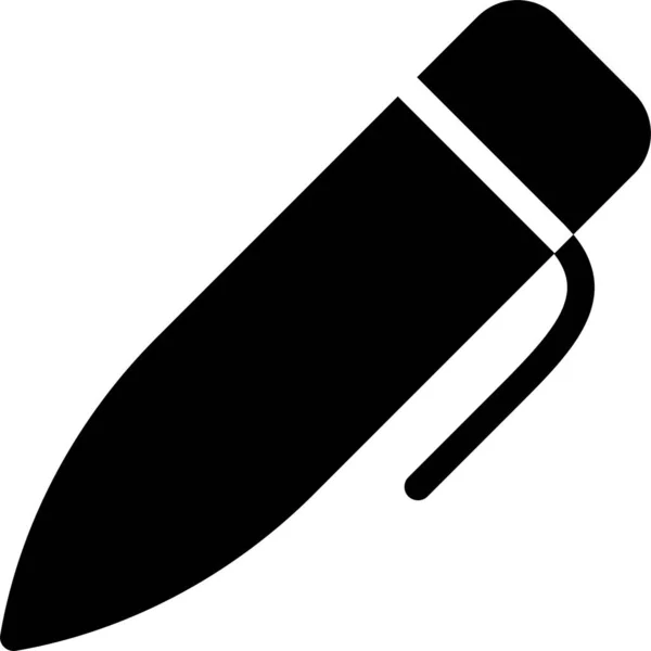 Ikona Kresby Tužky Pevném Stylu — Stockový vektor