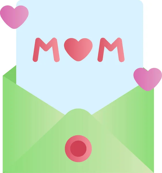 Muttertagsfeier Mama Ikone — Stockvektor