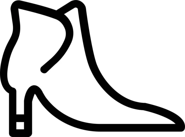 Значок Чоботи Взуття Контурному Стилі — стоковий вектор