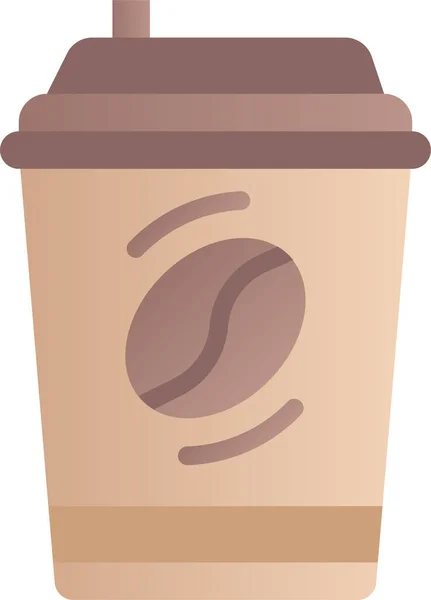 Jídlo Pití Kávový Šálek Ikona — Stockový vektor