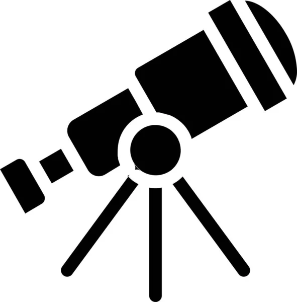 Adventure Astronomy Observation Icon Solid Style — Stock vektor