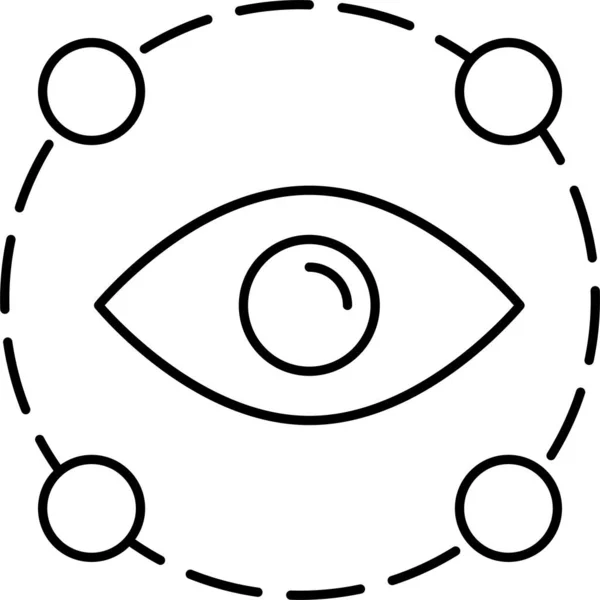 Посмотреть Иконку Глаза — стоковый вектор