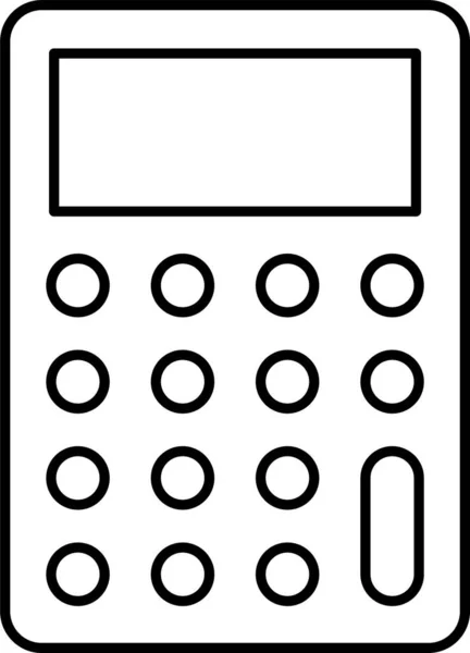 Accounting Calculation Calculator Icon Business Management Category — 图库矢量图片