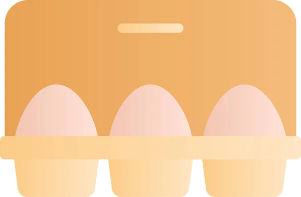 Spring Season Egg Box Icon — Stock Vector