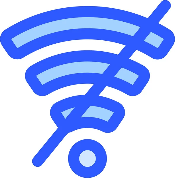 Mapa Navegación Sin Icono Wifi — Vector de stock