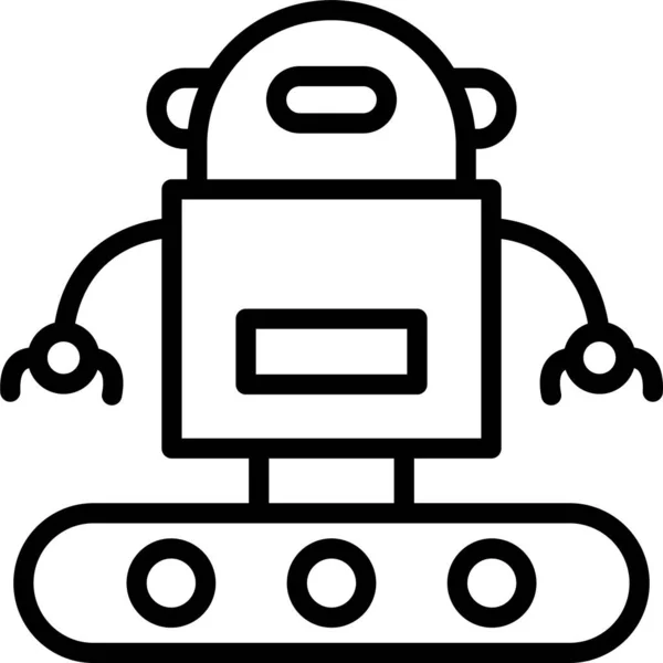 Ícone Tecnologia Máquina Robô —  Vetores de Stock