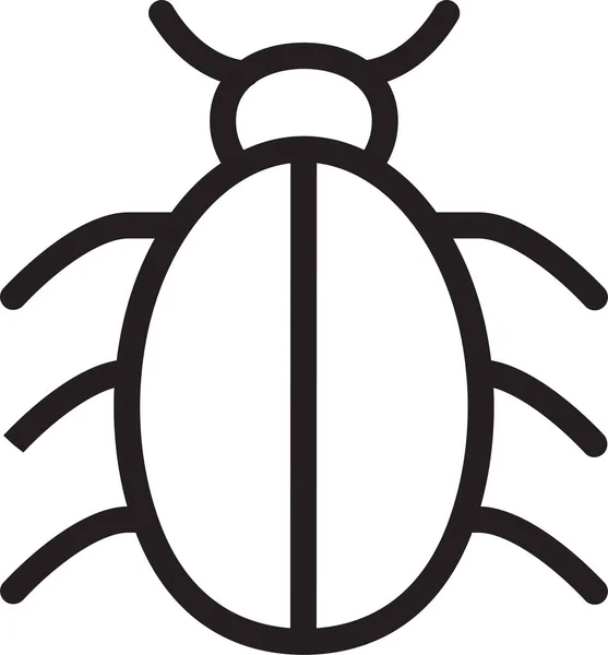 Insecto Insecto Insertar Icono Estilo Contorno — Vector de stock