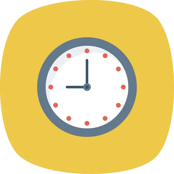 Despertador Reloj Minuto Icono Estilo Plano — Vector de stock