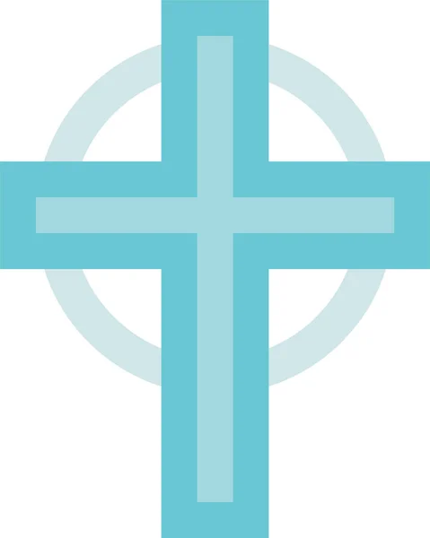 장례식의 십자가 아이콘 — 스톡 벡터